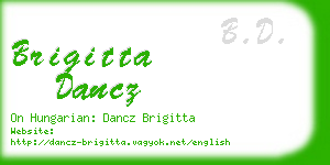 brigitta dancz business card